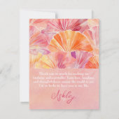 30歳の誕生日トーク私に30歳のサンキューカード サンキューカード (裏面)