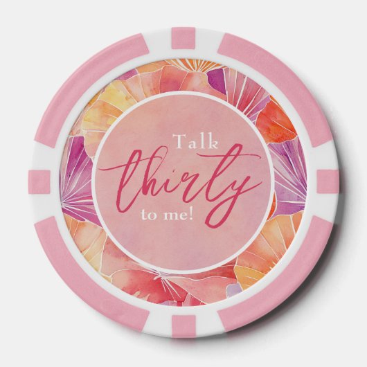 30歳の誕生日トーク30歳 ポーカーチップ (正面)