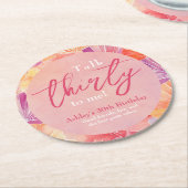 30歳の誕生日トーク30歳 ラウンドペーパーコースター (アングル)