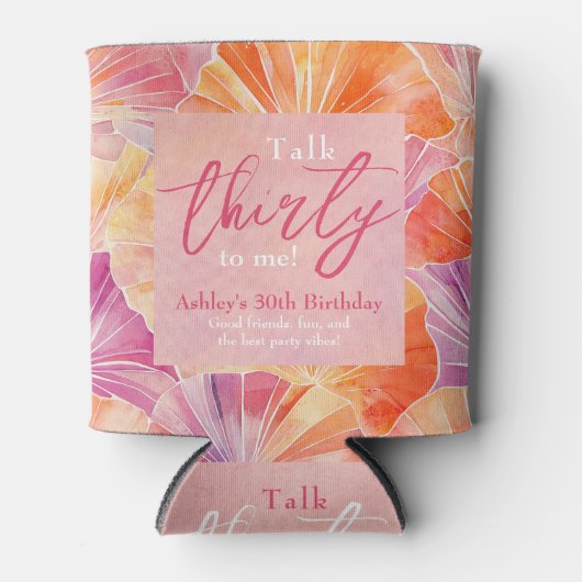 30歳の誕生日トーク30歳 缶クーラー (正面)