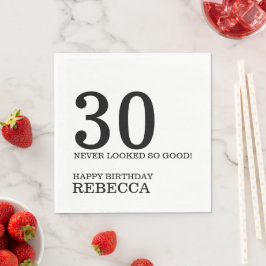 30歳の誕生日ナプキンス スタンダードランチョンナプキン