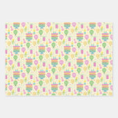 30歳の誕生日ナンバーキャンドルケーキバルーン ラッピングペーパーシート (正面3)