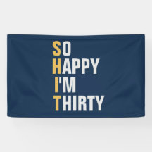 30歳の誕生日バナー/バックドロップ 