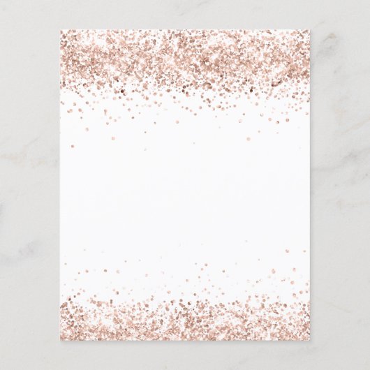 30歳の誕生日バラ金ゴールドバルーンの予算の招待 チラシ (裏面)