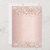 30歳の誕生日バラ金ゴールド赤面バルーン豪華 招待状 (裏面)