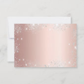 30歳の誕生日バラ金ゴールド銀グリッター乾燥 セーブザデート (裏面)