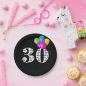30歳の誕生日バルーンブーケ ペーパープレート (パーティー)