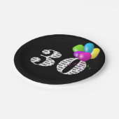 30歳の誕生日バルーンブーケ ペーパープレート (アングル)