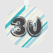 30歳の誕生日パーソナライズされたオーナメント オーナメント (裏面)
