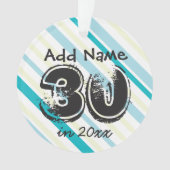 30歳の誕生日パーソナライズされたオーナメント オーナメント (正面)