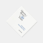 30歳の誕生日パーソナライズされた応援ビアスパーティー スタンダードカクテルナプキン (角)