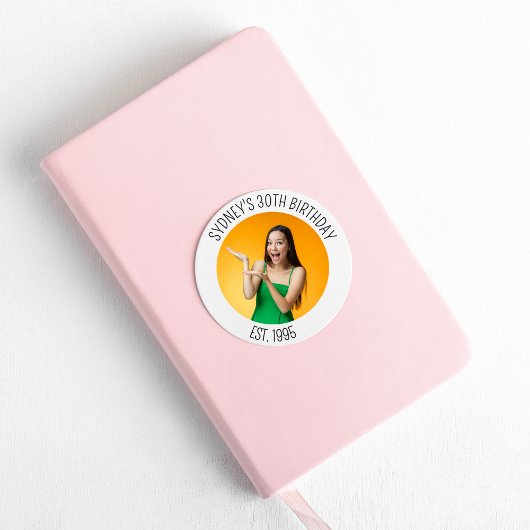 30歳の誕生日パーソナライズされた飾り21日 ラウンドシール