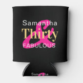 30歳の誕生日パーソナライズされた30歳 缶クーラー (正面)