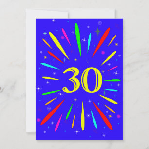 30歳の誕生日パーティの招待状爆発 招待状