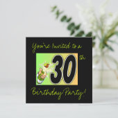 30歳の誕生日パーティの招待状 招待状 (スタンド正面)