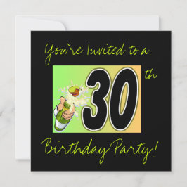 30歳の誕生日パーティの招待状 招待状