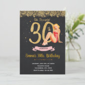 30歳の誕生日パーティの招待状 招待状 (スタンド正面)