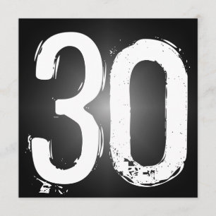 30歳の誕生日パーティの招待状 招待状