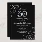 30歳の誕生日パーティの招待状 招待状 (正面/裏面)
