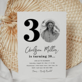 30歳の誕生日パーティの招待状 | 30th誕生日 招待状