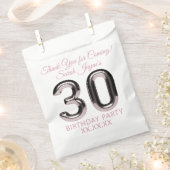 30歳の誕生日パーティーありがとう好意バッグ フェイバーバッグ (クリップ留めされた状態)