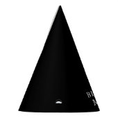 30歳の誕生日パーティーお祝いブラック大人 パーティーハット (左)