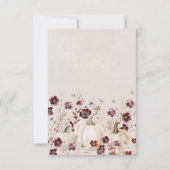 30歳の誕生日パーティーかぼちゃワイルドフラワーカスタム サンキューカード (裏面)