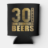 30歳の誕生日パーティーが戻って金ゴールド 缶クーラー (正面)