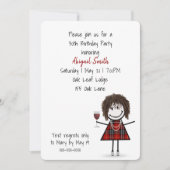 30歳の誕生日パーティーとワイン 招待状 (正面)