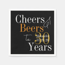 30歳の誕生日パーティーに乾杯とビール