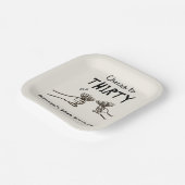 30歳の誕生日パーティーに手書き応援 ペーパープレート (傾斜あり)