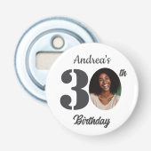 30歳の誕生日パーティーの思い出の写真ギフト 栓抜き (正面)
