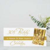 30歳の誕生日パーティーへの招待 招待状 (スタンド正面)