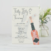 30歳の誕生日パーティーへようこそ！三十歳、楽しく生きてる！ 招待状 (スタンド正面)