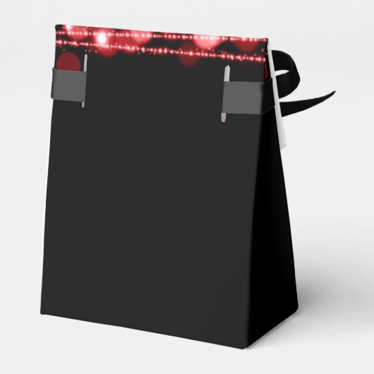 30歳の誕生日パーティーキラキラ赤 フェイバーボックス (裏面サイド)