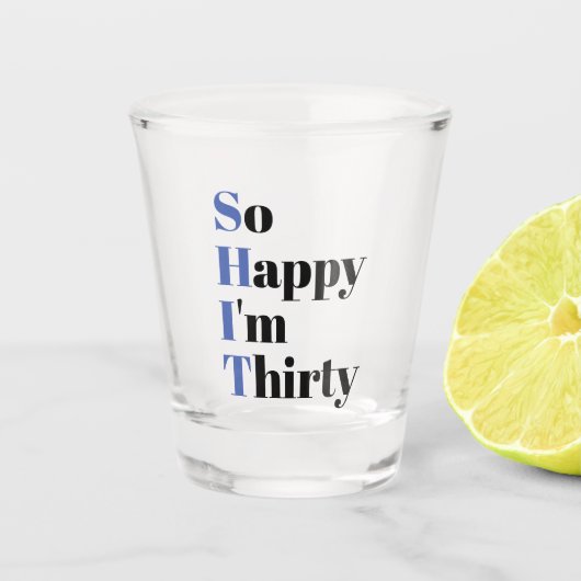 30歳の誕生日パーティーショットグラス ショットグラス (正面)
