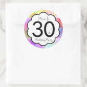 30歳の誕生日パーティーシール ラウンドシール (バッグ)