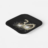 30歳の誕生日パーティースパーカーズオンブラック ペーパープレート (傾斜あり)