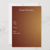 30歳の誕生日パーティータイガーオンブラック 招待状 (裏面)