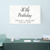 30歳の誕生日パーティーバパーソナライズされたナー 横断幕 (トレードショー)