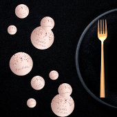 30歳の誕生日パーティーバラ金ゴールドピンクの星のガラス コンフェッティ