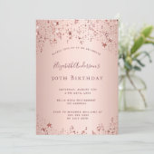30歳の誕生日パーティーバラ金ゴールド星散布 招待状 (スタンド正面)