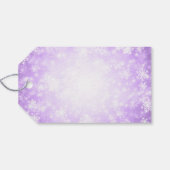 30歳の誕生日パーティーパープルウィンターワンダーランド ギフトタグ (裏面横)