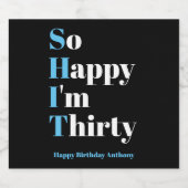 30歳の誕生日パーティービールラベル ビールラベル (シングルラベル)