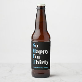 30歳の誕生日パーティービールラベル ビールラベル
