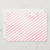 30歳の誕生日パーティーピンクの水彩水玉模様 招待状 (裏面)