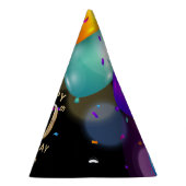 30歳の誕生日パーティーブラックと金ゴールド パーティーハット (右)