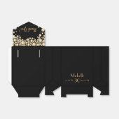 30歳の誕生日パーティーブラック金ゴールド名感謝していyoy フェイバーボックス (折り畳みなし)