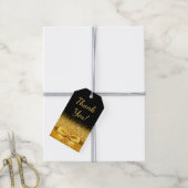 30歳の誕生日パーティーブラック金ゴールド感謝していボウユー ギフトタグ (より糸付き)