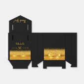 30歳の誕生日パーティーブラック金ゴールド感謝していユー フェイバーボックス (折り畳みなし)